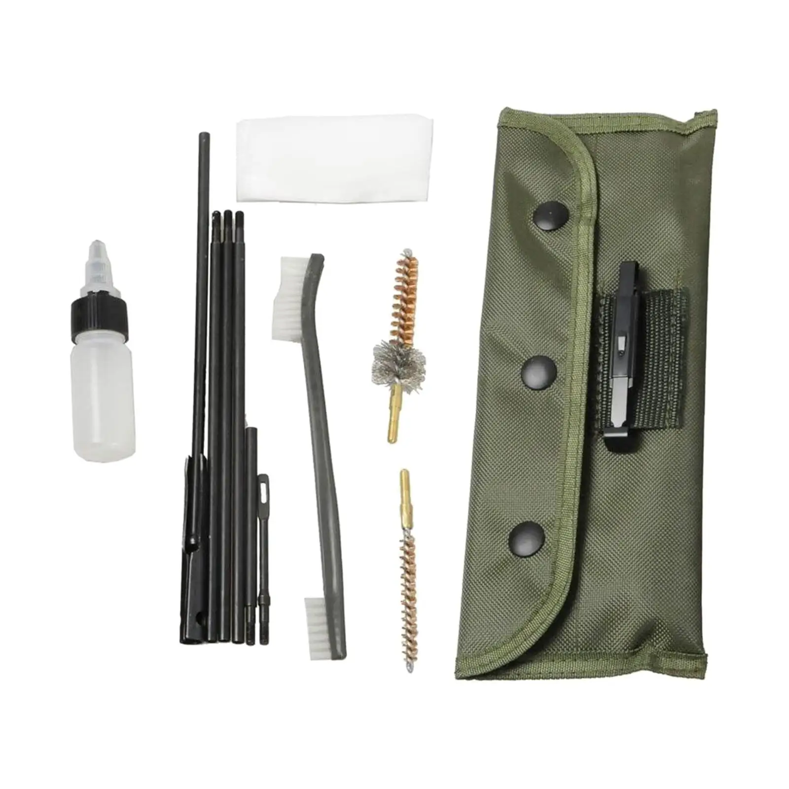 Multifunctional Pipe Cleaning Brush Kit with Canvas Pouch Dual Ended Nylon Brush and Oil Bottle Professional Durable Versatile