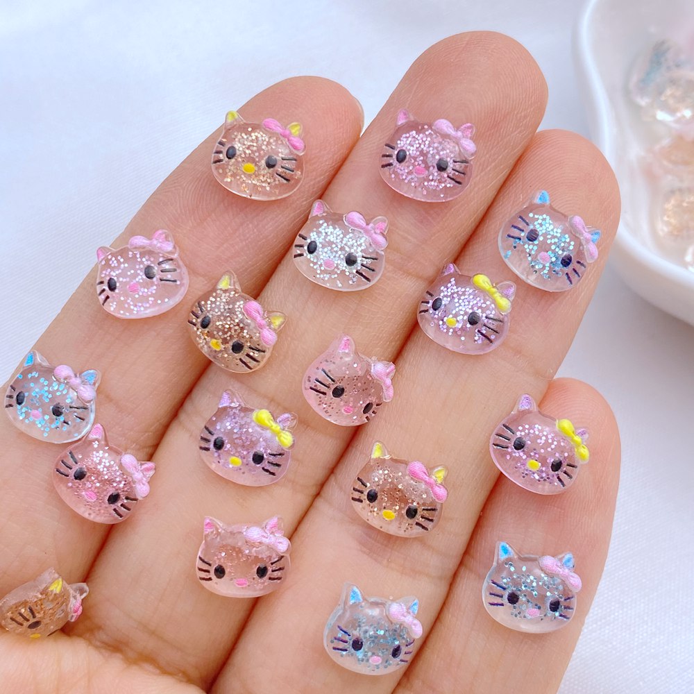 Best of 50 Cute Cartoon Bows Love Cat Nails Artistic Charm Flower Sweetness 3D Nail Art Decoration Charm Luxury DIY Accessories Reviews & Tips