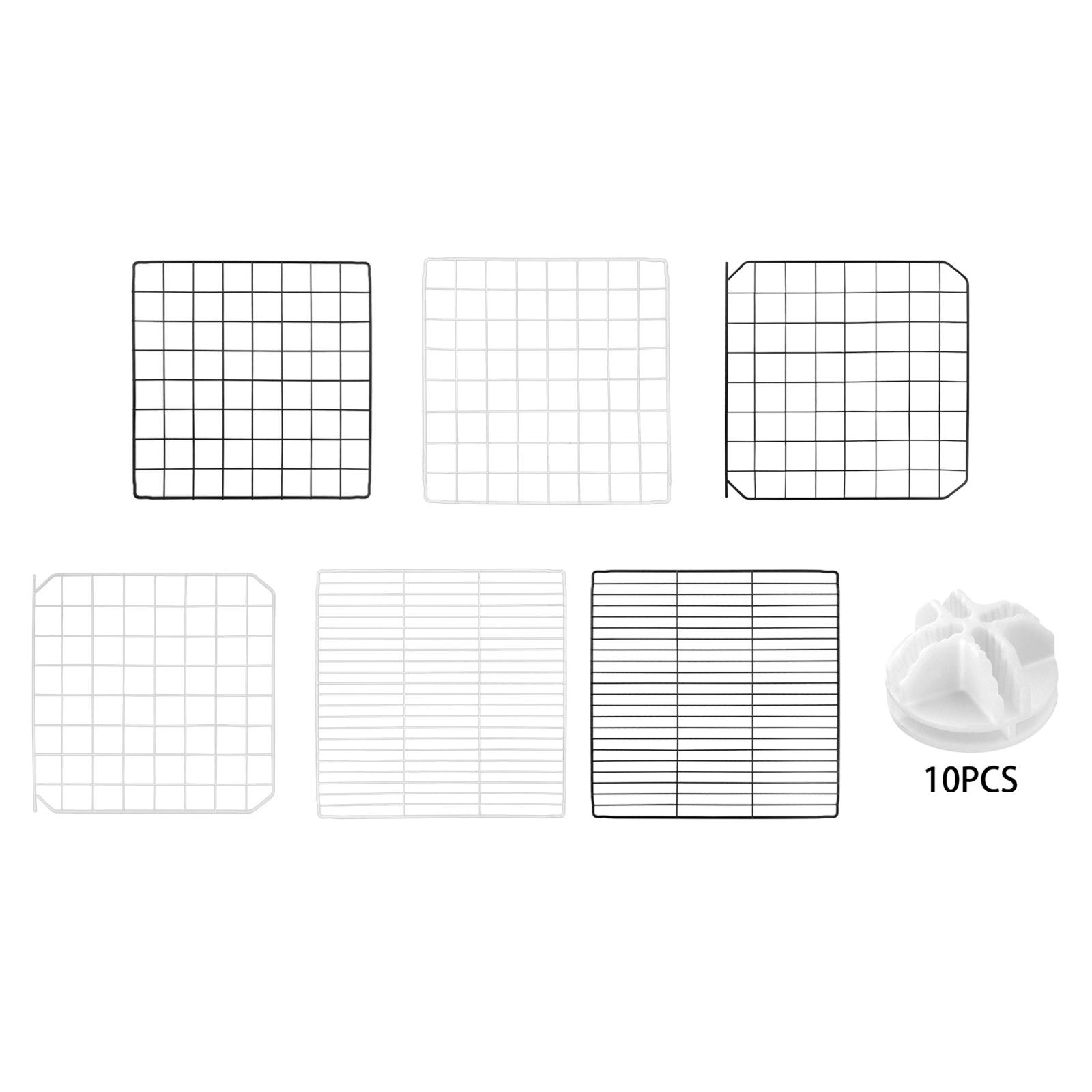 Pet Playpen Panel, Cage DIY Iron Fence for Rabbit Puppy Enclosure Guinea