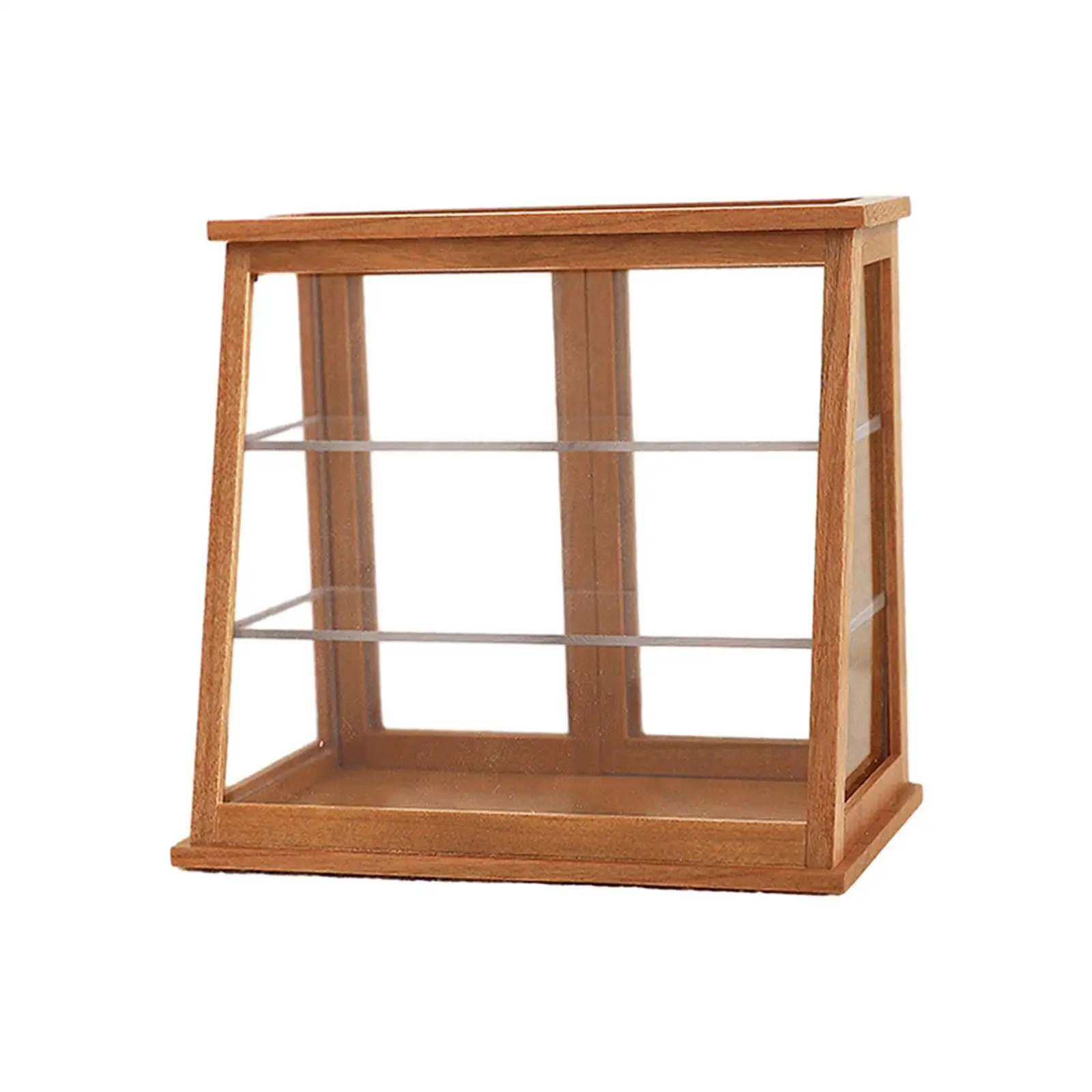 Doll House Cakes Cabinet 1:12 Clear Miniature Bakery Case Decor