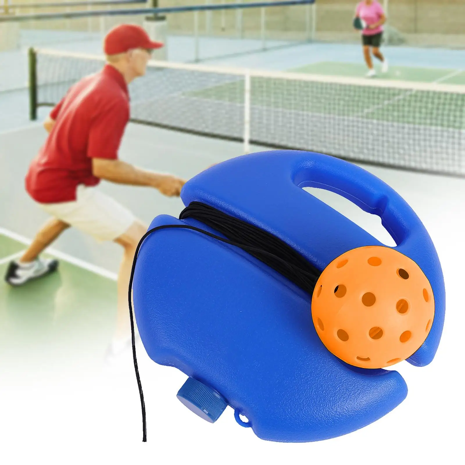 Pickleball Trainer Pickleball Ball with Rope Partner Sparring Device Outdoor Indoor Rebound Practice Tool for Sport Beginner