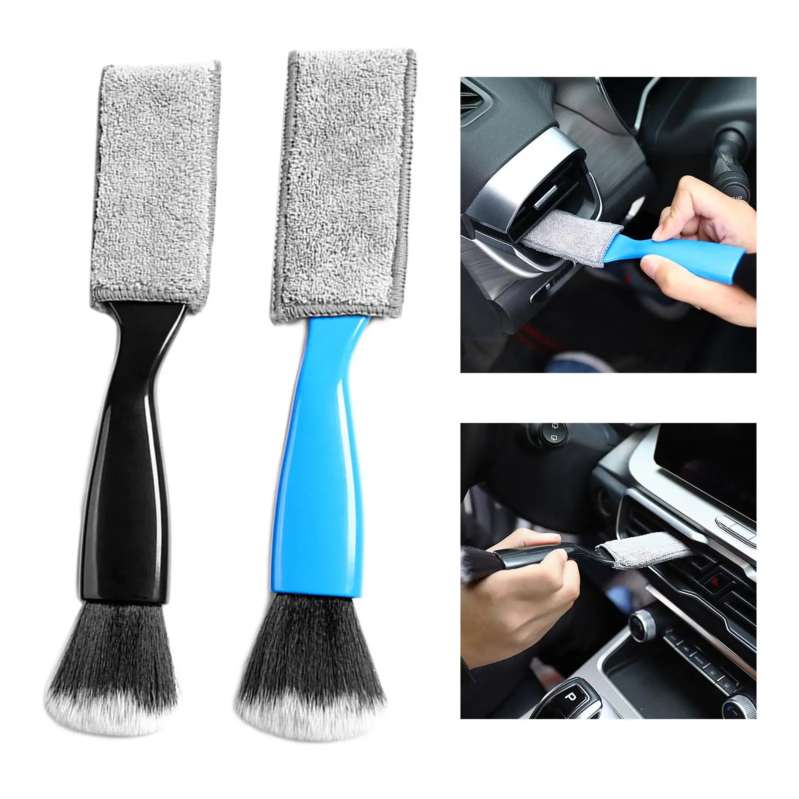 Soft Double Headed Car Detailing Brush Dashboard Cleaner and Brush Duster