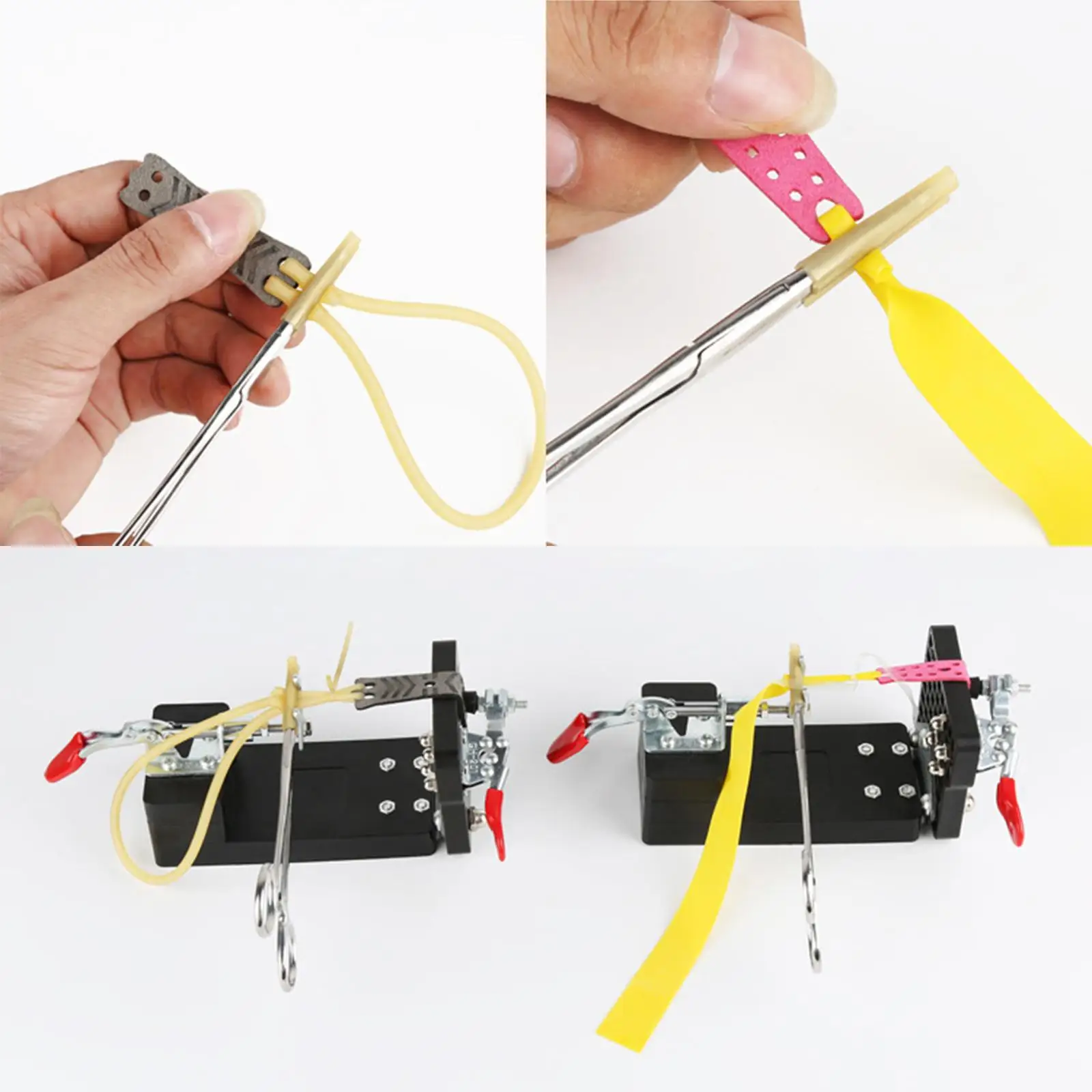 Slingshot Rubber Band Binding Jig Replacement Lightweight Tying Tool Auxiliary Accessories for Outdoor Handmade Slingshot