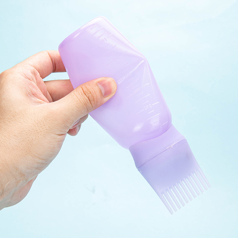 Description Picture 5 of item170ml Plastic Hair Dye Refillable Bottle Applicator Comb Oil Comb Dispensing Salon Hair Coloring Hairdressing Styling Tools