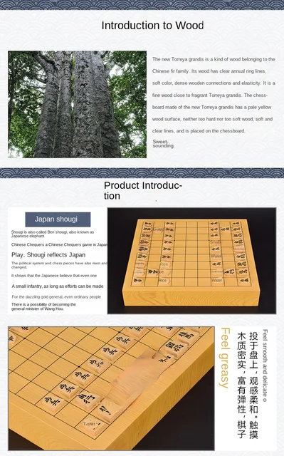 Jogo japonês de xadrez shogi, mesa de madeira para viagens, peças  tradicionais de xadrez japonês, tábua internacional de Gi-Sho - AliExpress