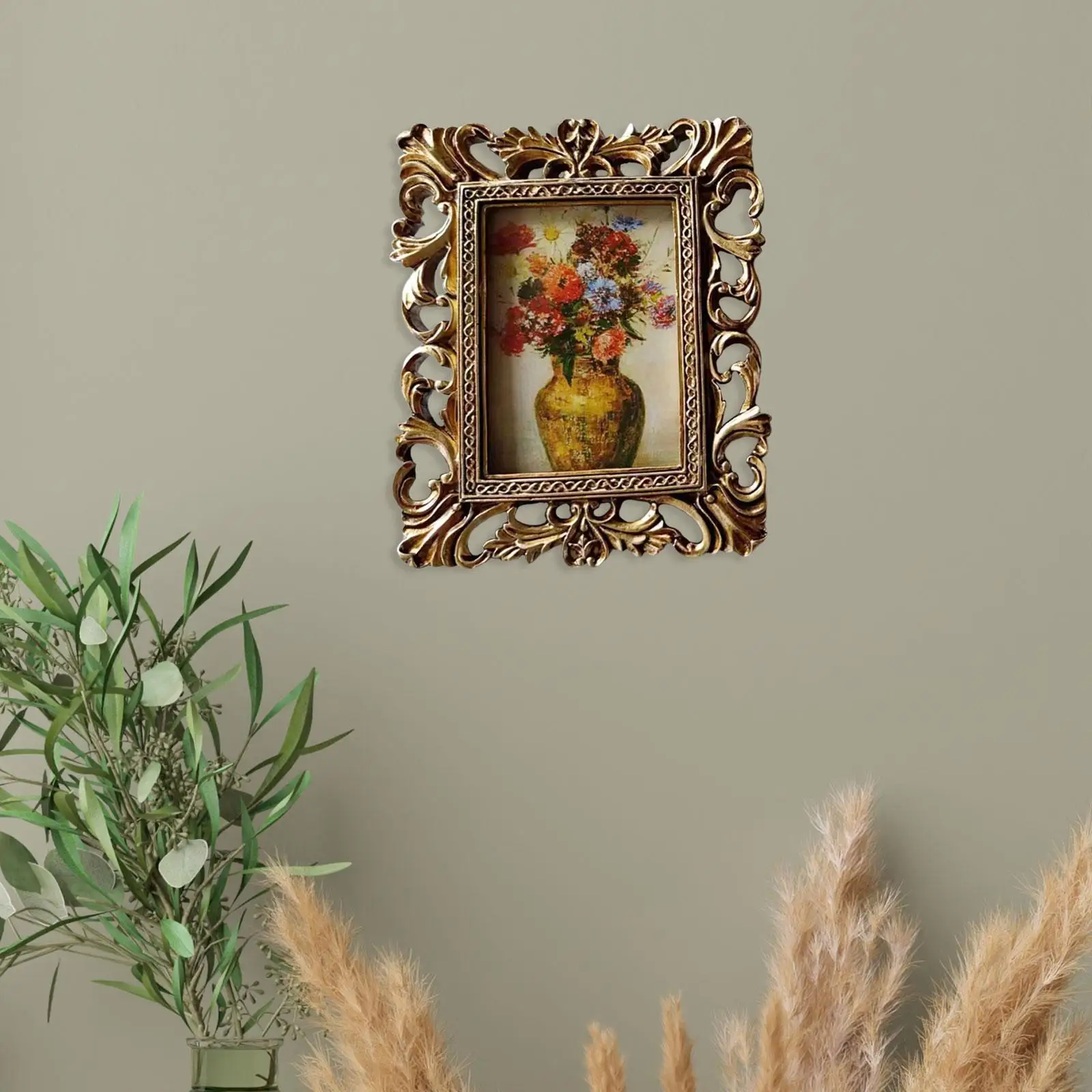 Picture Frame European Style Resin Photo Frame for Living Room Bedside Decor