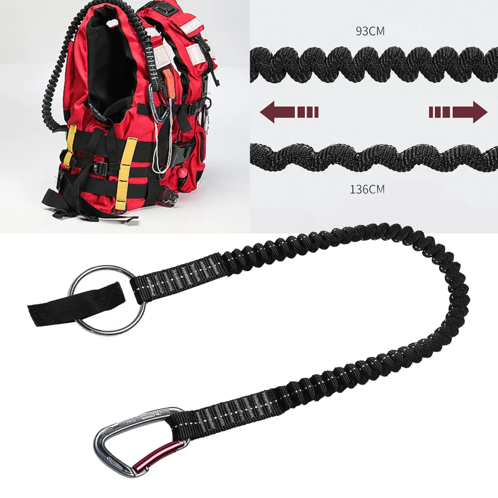 Safety leash emergency tool  sling for women hikers