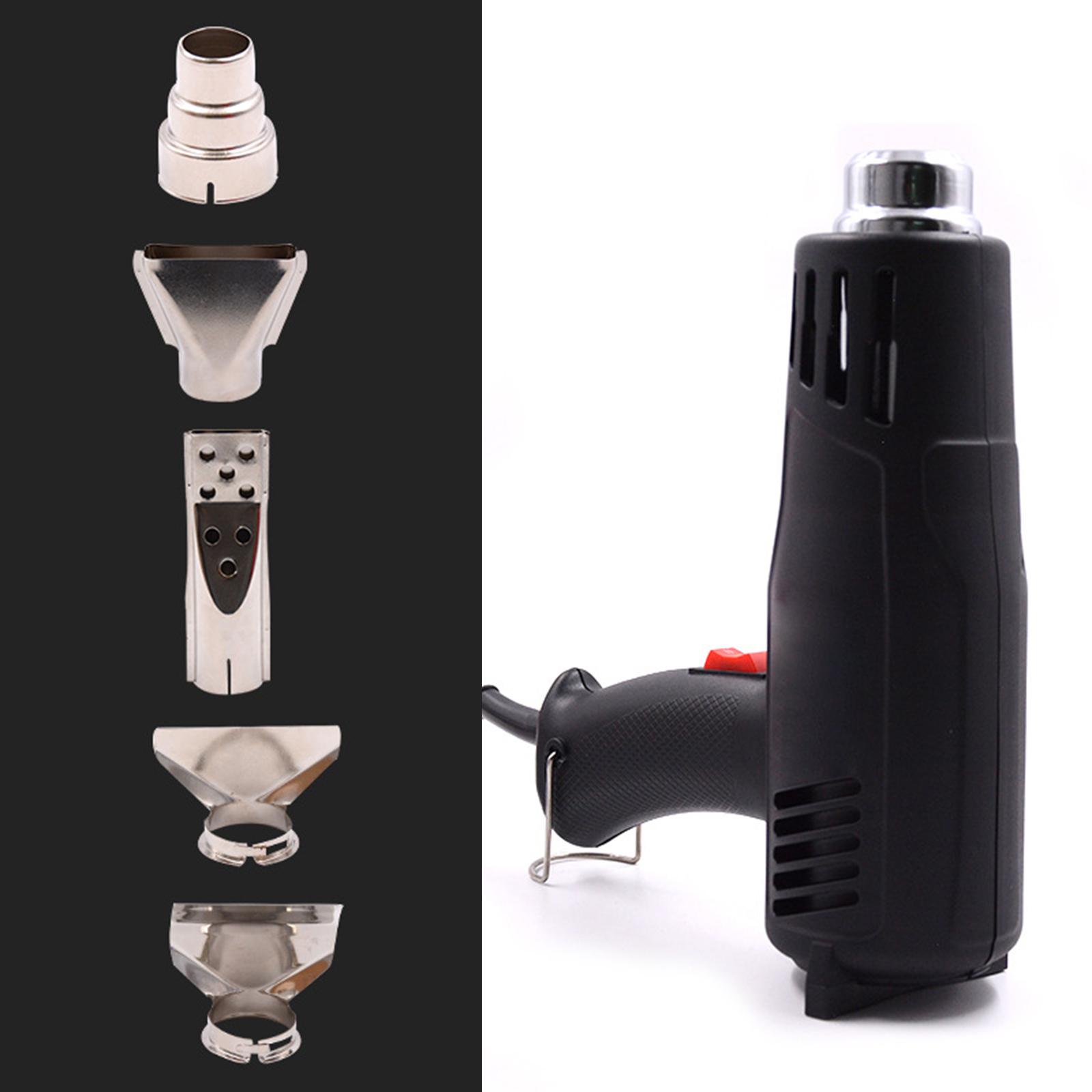 5x Multifunctional Heat Nozzle Attachments Steel Nozzles Replacement Kits for Shrinking Heat