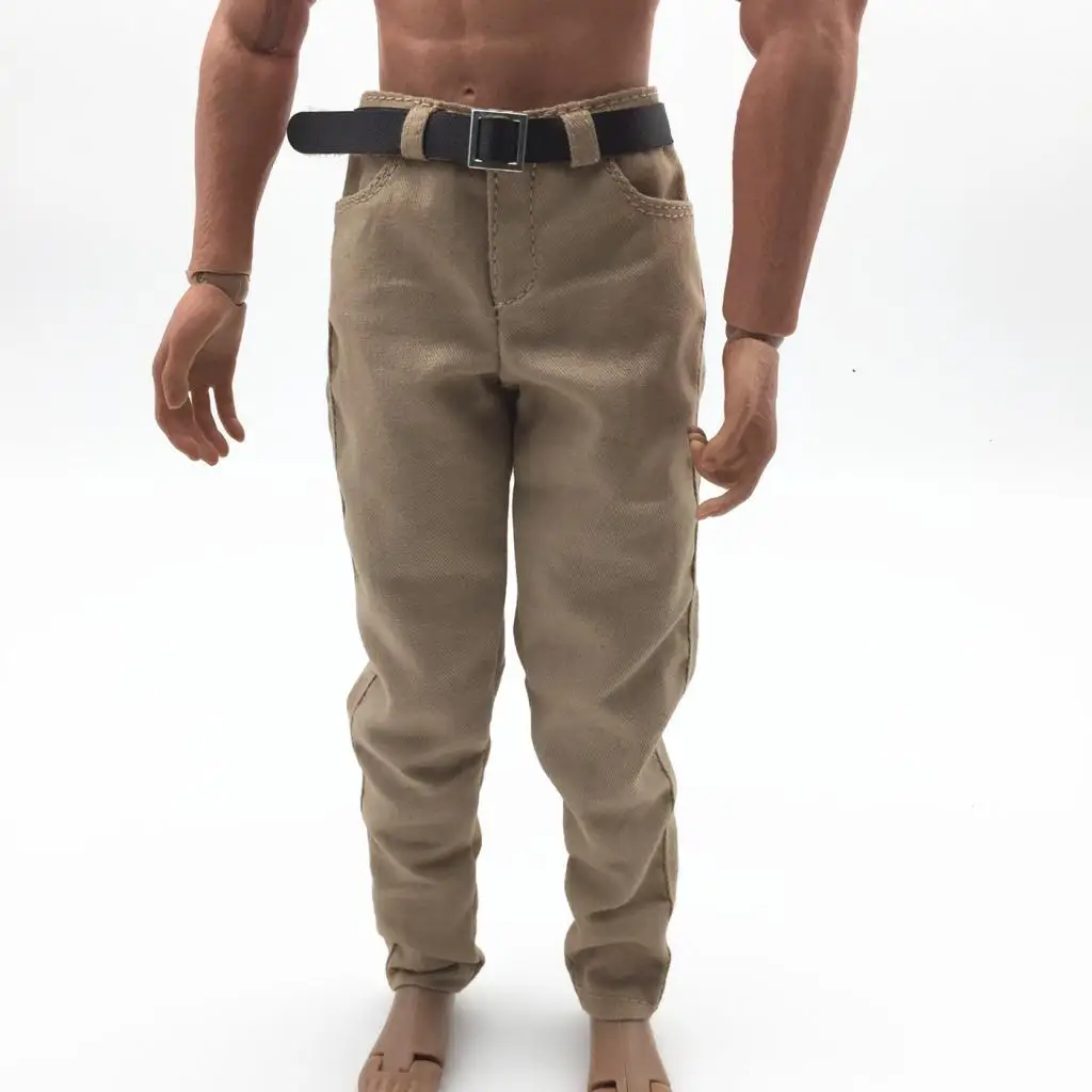 1/6 Scale Male Casual Pants Khaki Trousers for 12``  Action  Clothing Accessories