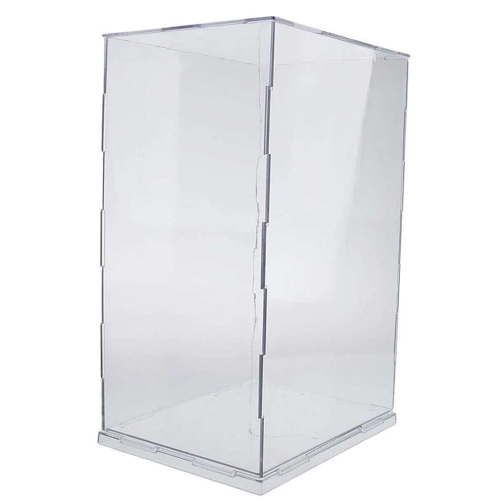 Acrylic Plastic Display Box Case Figures Perspex Dustproof  Decor