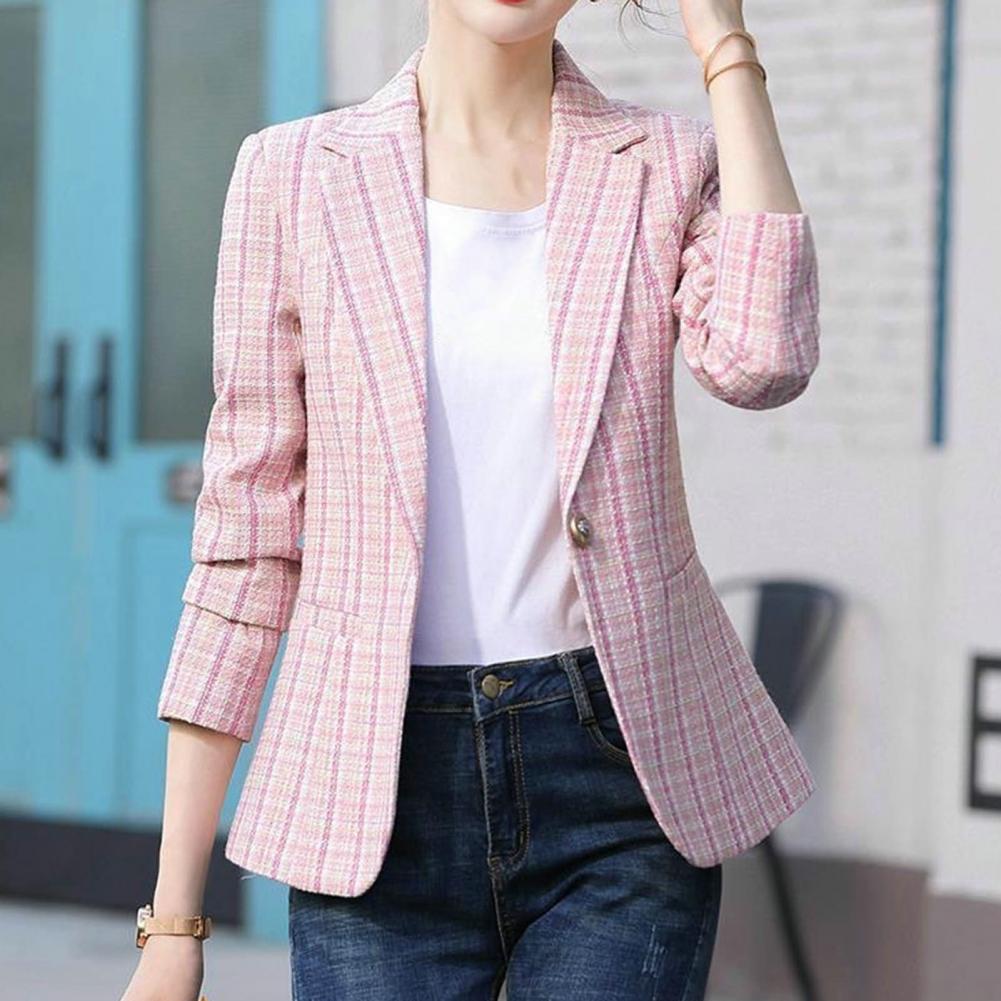 Title 5, Women Blazer Trendy Business Cardigan Slim Fit ...