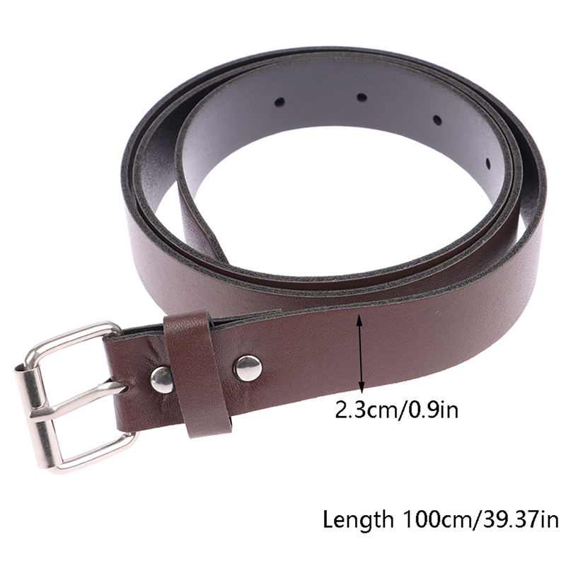 Title 11, 1Pc 100CM Leather Belt Fashion Waist Belts Meta...