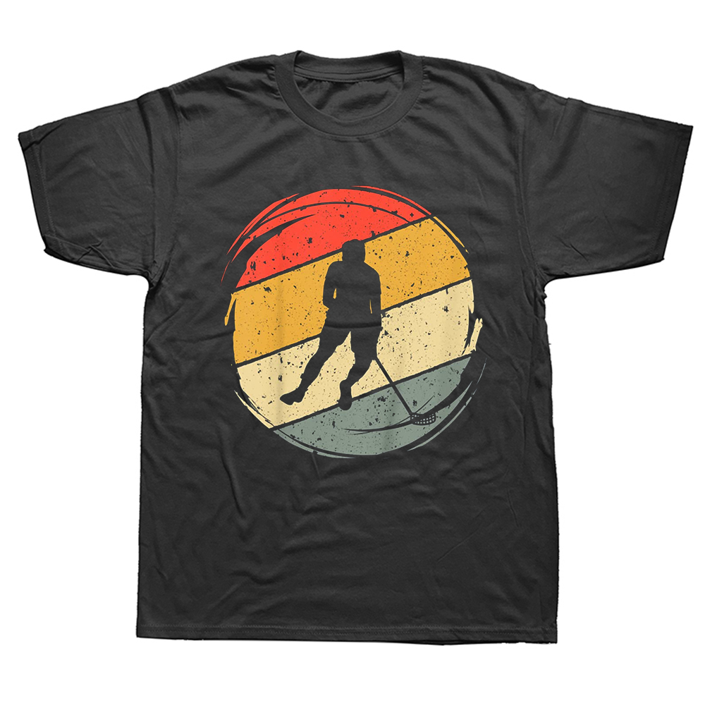 Lustige Floorball Spieler T-Shirts Grafik Baumwolle Streetwear Kurzarm Geburtstags geschenke Sommer Stil T-Shirt Herren Kleidung – Detail 2