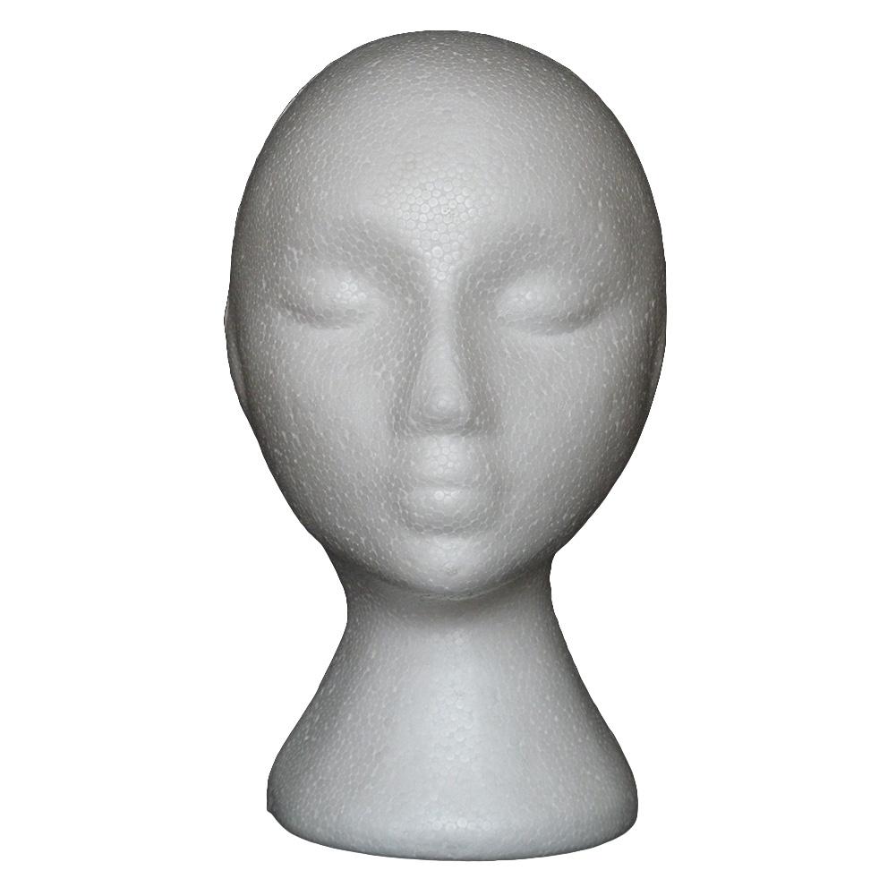 Description Picture 6 of itemHead Model Female Head Polystyrene Wigs Display Stand Rack Manikin Model Stand Wig Hair Hat Headset Mannequin Head