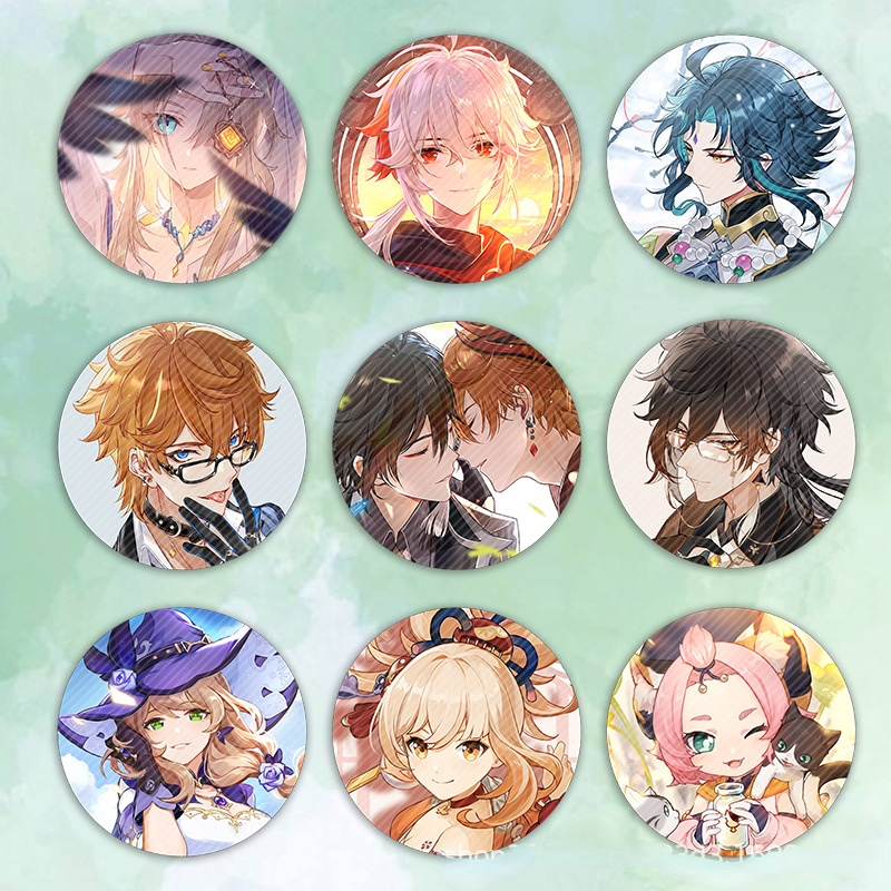 58mm Game Genshin Impact Brooch Pin Xiao Kaedehara Ayaka Baal Raiden Shogun Cosplay Badge Accessories For Clothes Backpack Gift 58mm Game Genshin Impact Brooch Pin Xiao Kaedehara Ayaka Baal Raiden Shogun Cosplay Badge Accessories For Clothes Backpack Gift