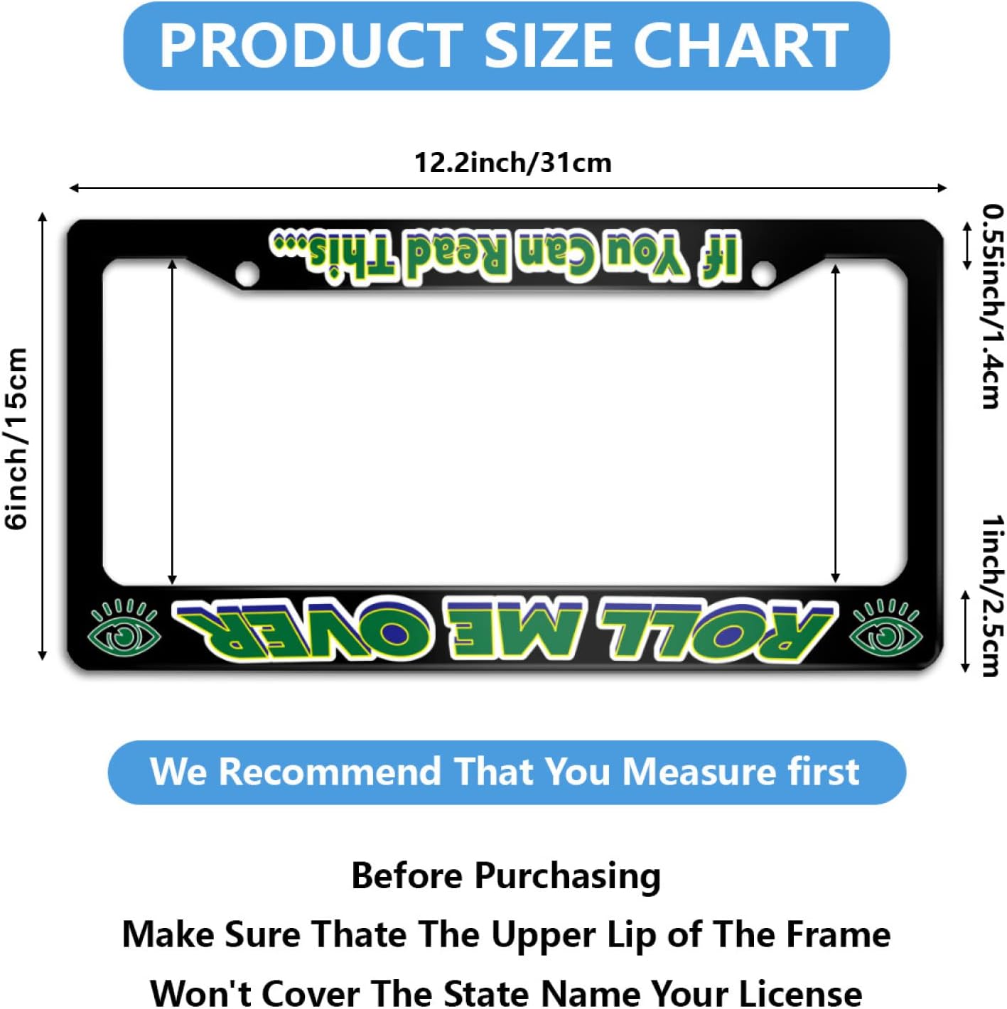 Если вы можете прочитать Этот рулон мне рамки номерного знака Забавный  текст рамки номерного знака для автомобиля декоративные для стандарта США  CA | AliExpress