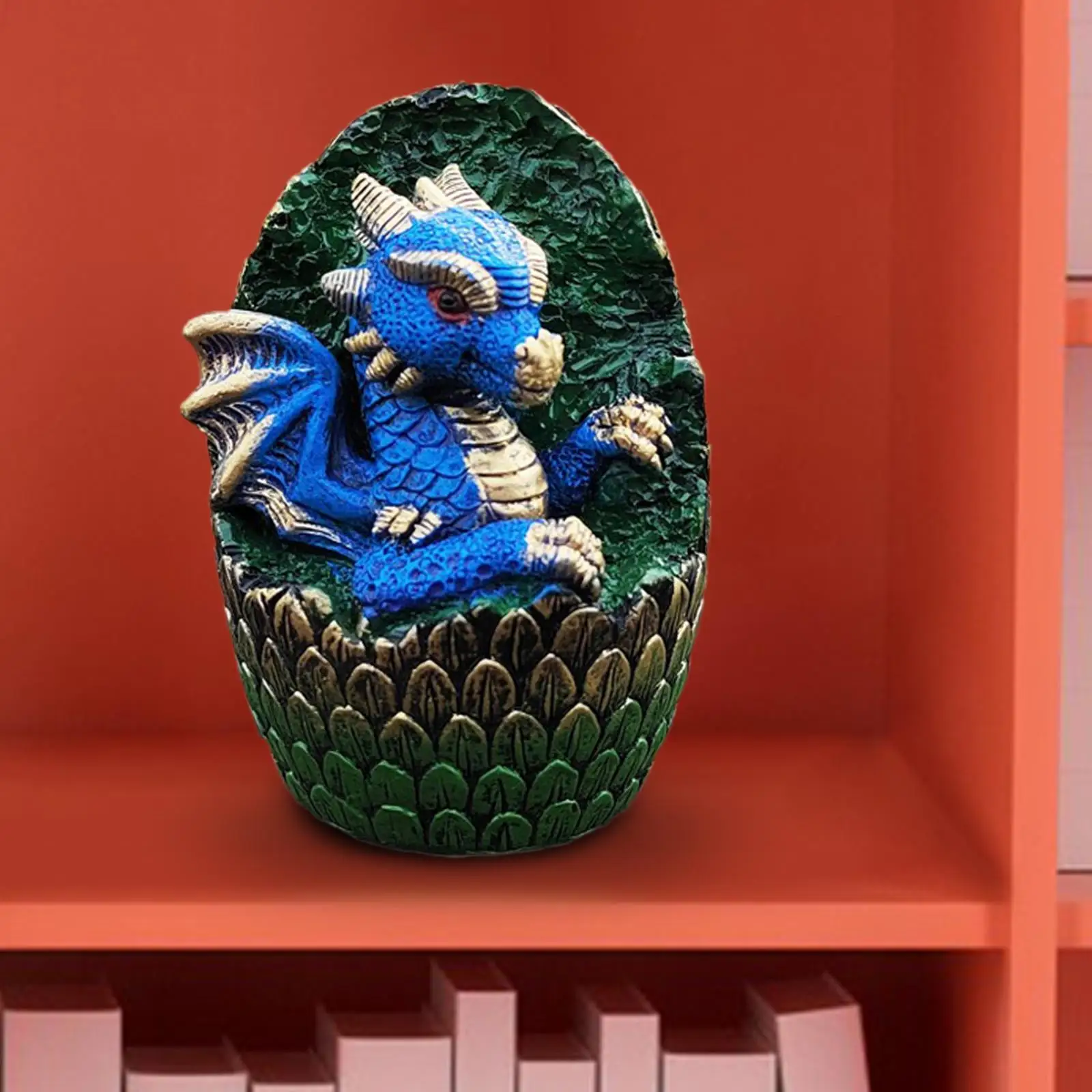 Dragon Egg Ornaments Handmade Sculpture Resin for Bedroom Home Office Lawn