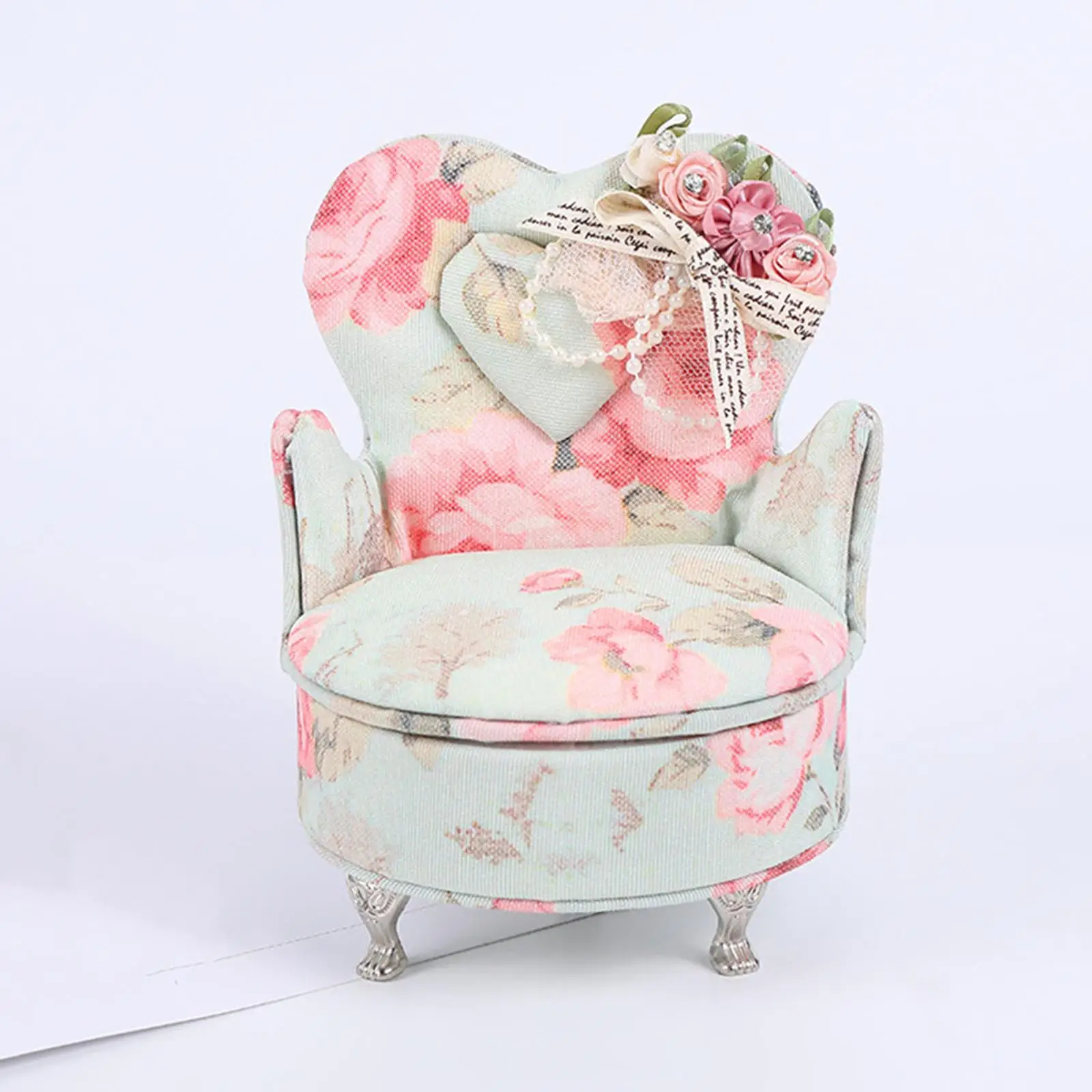1/6 Dollhouse Doll Furniture Sofa Toys Holiday Gifts for Kids Dollhosue Decor Living Room Ornaments Jewelry Box Organizer
