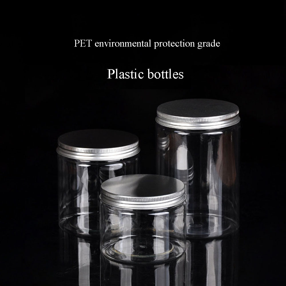 Best of Clear Aluminum Lid Plastic Jar Empty Cosmetic Containers Makeup Box Travel Bottle 30ml 50ml 60ml 80ml 100ml 120ml 250ml 500ml Reviews & Tips