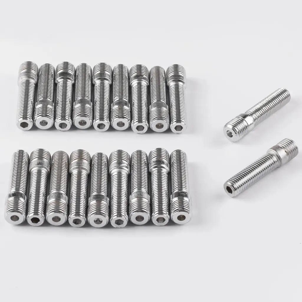 20 Pieces Extended M14 * 1.25 M12 * 1.5 Long Wheel  Conversion 58 Mm Long Adapter