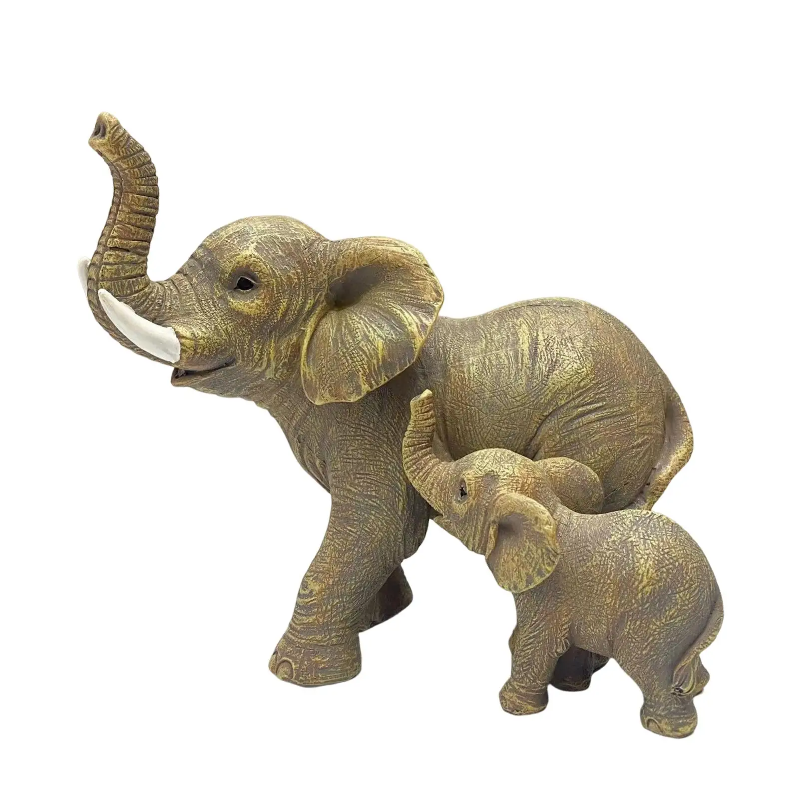 Lover Resin Figurines Sculptures Art Works Collectible Decorative Elephant Statues for   Wine  Sill Home Office