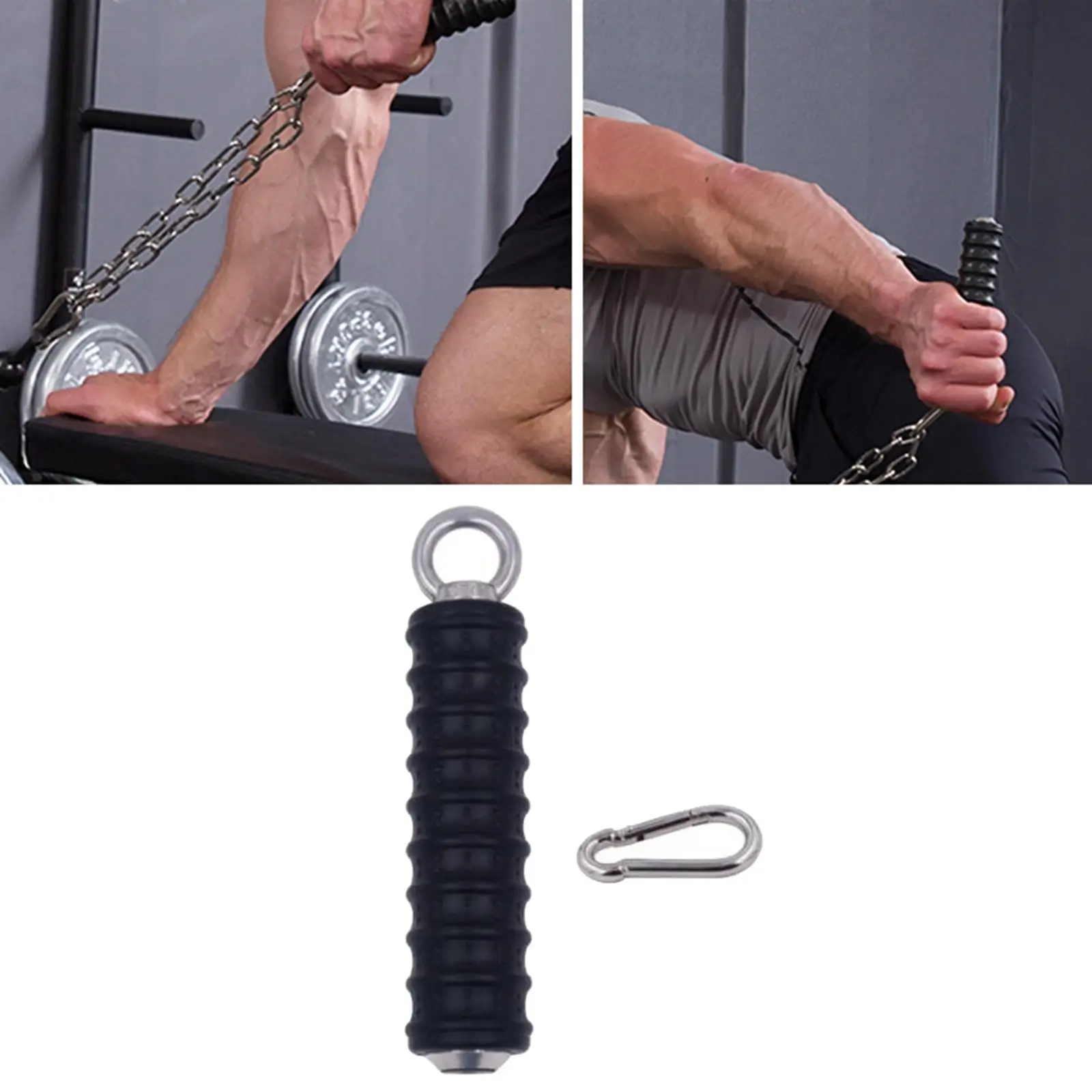 2x Pull Up Handle Grip Strength Core Workout Arm Training Tool