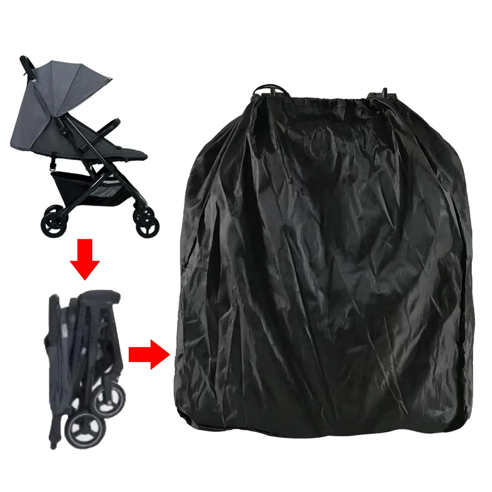 Air Travel Stroller Bag Sturdy Waterproof Dustproof Durable Umbrella Stroller Travel Bag Large for Gate Check Airports
