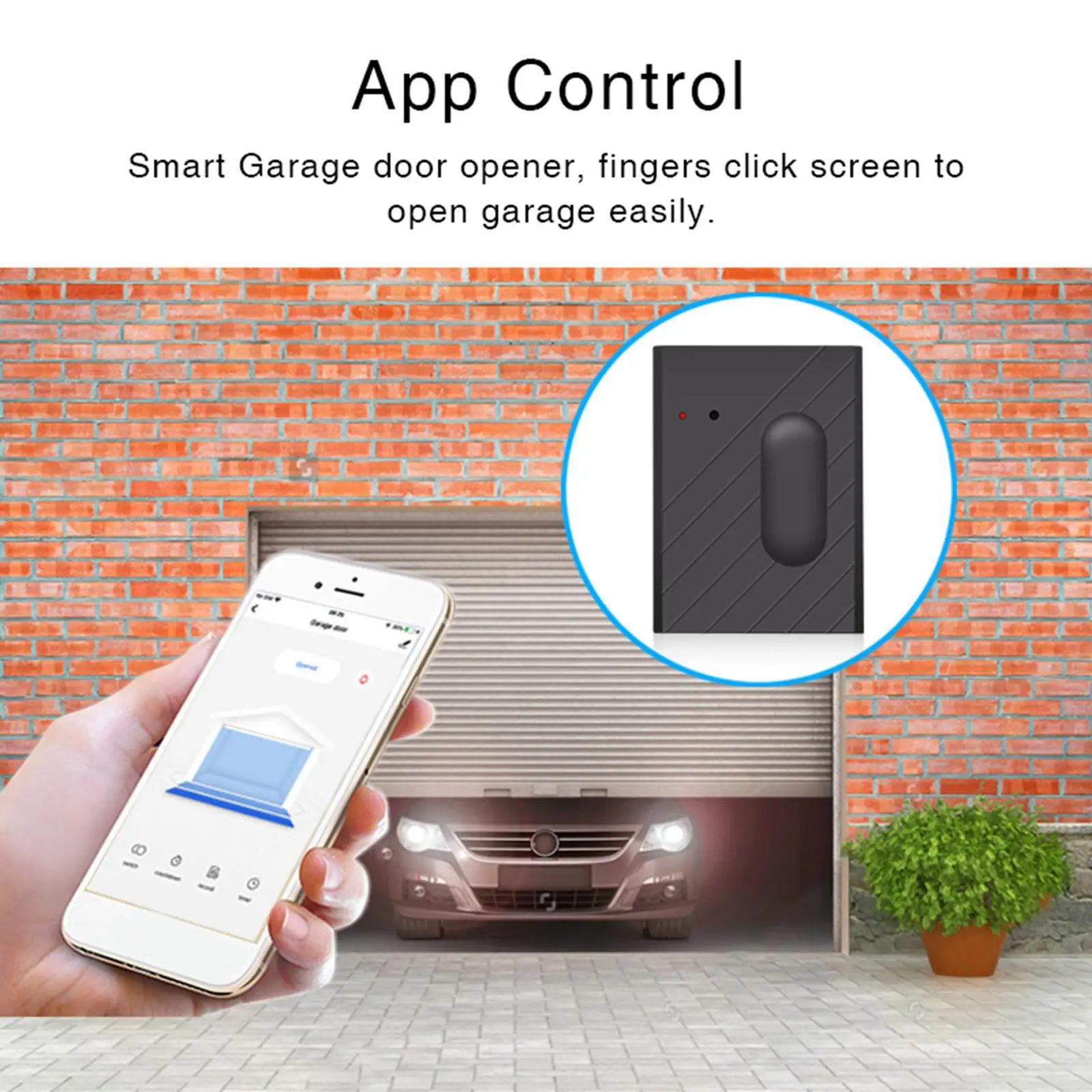 WiFi Smart Garage Door Opener Timing Function for Google Home Wireless Phone Remote Control for Tuya App for Alexa Garage Switch