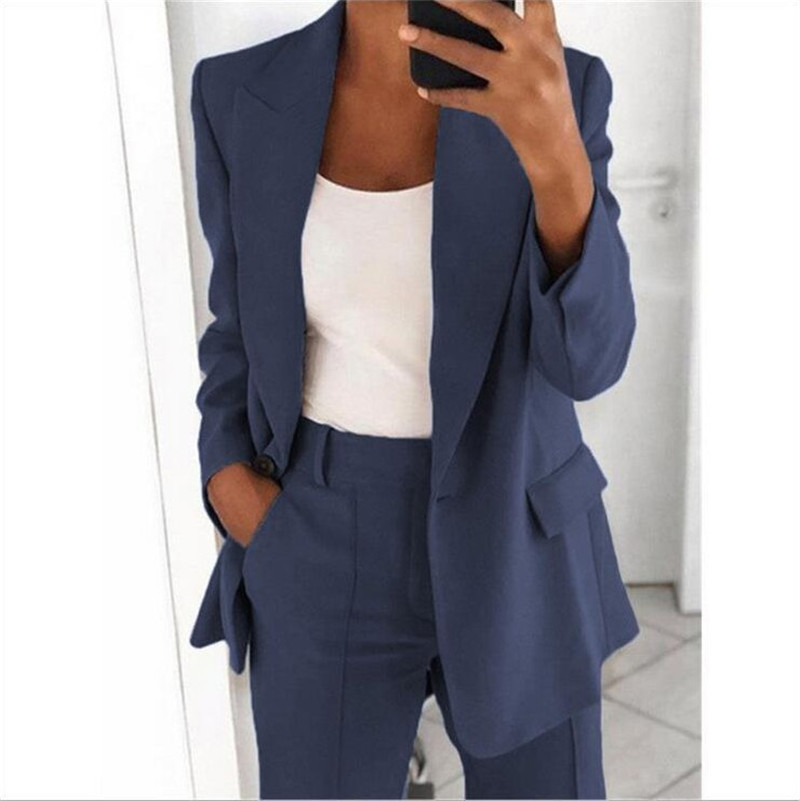 Title 7, Women Blazers Jacket Female Work Office Lady Bl...