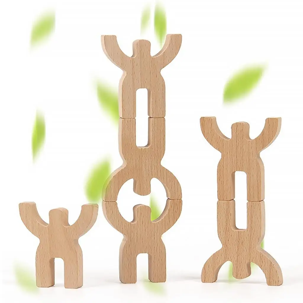 Rounded Wooden Shape Puzzle Toys to Improve The Logic of The