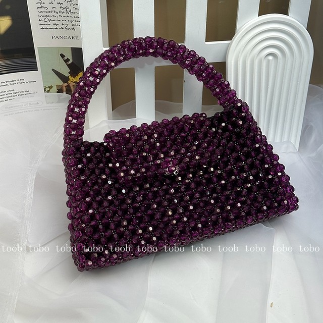 Colorful African luxury discount handwoven wood & bead bag/purse of high quality, ideal for all occasions + casual outings