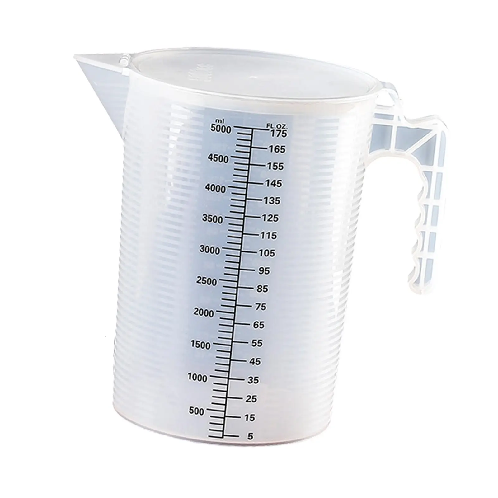 Plastic Water Pitcher 5000ml Clear Measuring Cup for Tea Bedside Restaurant