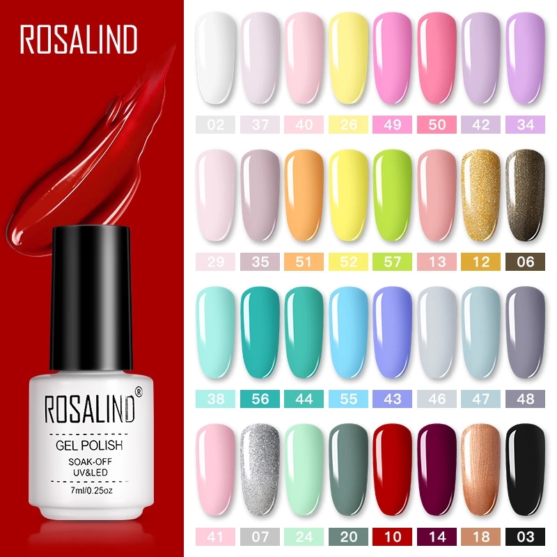 Best of ROSALIND Gel Polish Set Manicure For Nails Semi Permanent Vernis Top Coat UV LED Gel Varnish Soak Off Nail Art Gel Nail Polish Reviews & Tips