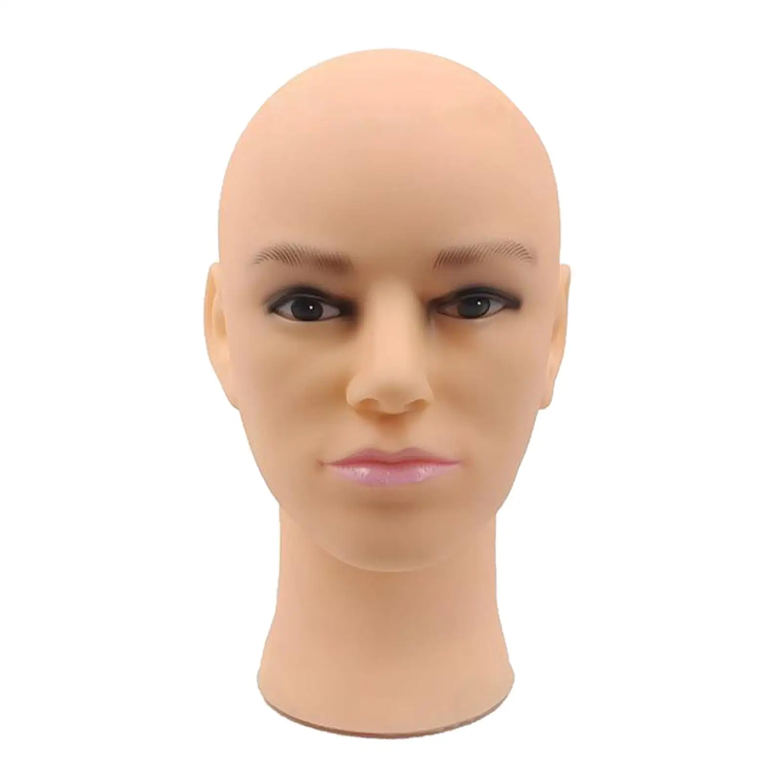 Bald Male  Head Cosmetology Manikin Model Doll Head for Making,Displays,eyeglasses  