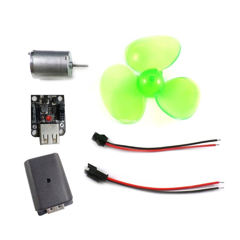 Portable Wind Power Generators DIY Kit Micro Wind Turbine Power Generators Motor Learning Toy Outdoor Phone Chargers