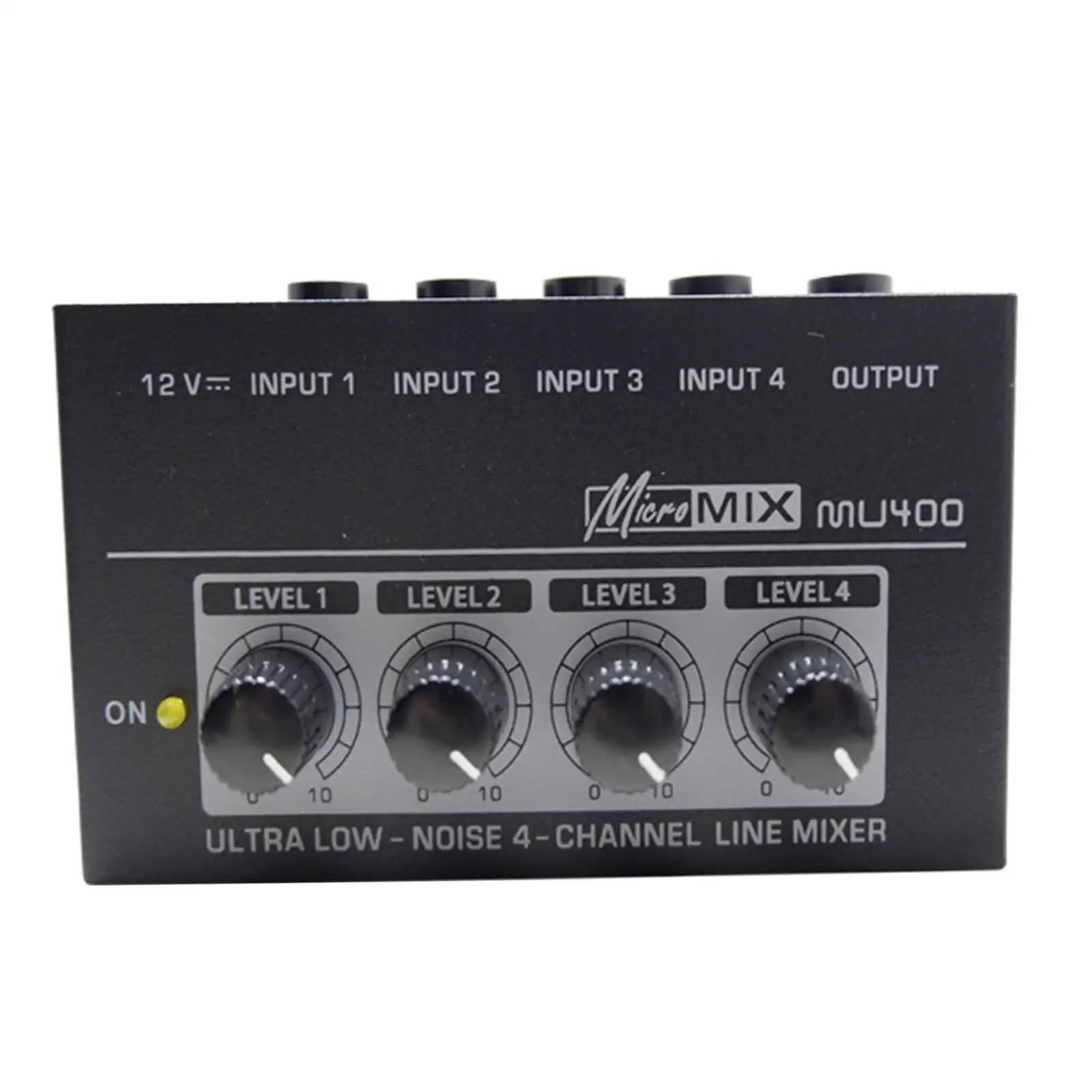 Mini Audio Mixer 12V Portable Mixer for Club and Studio Guitars Bass Keyboards Mixer Small Clubs or Bars Mixing Instrument