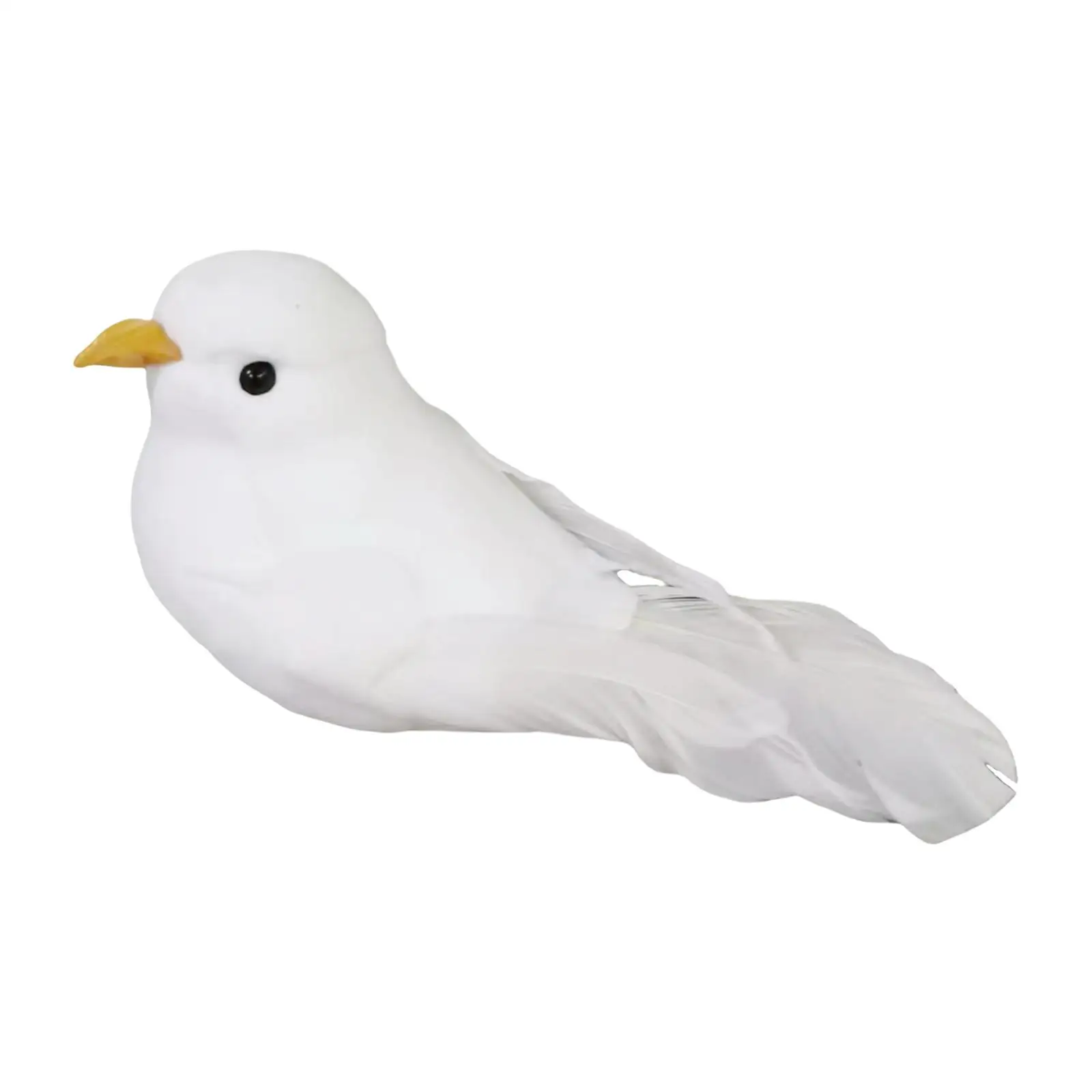 Artificial Simulation Foam Bird White Ornaments DIY Crafts Embellishing Artificial Feathered Birds for Easter fairy Garden