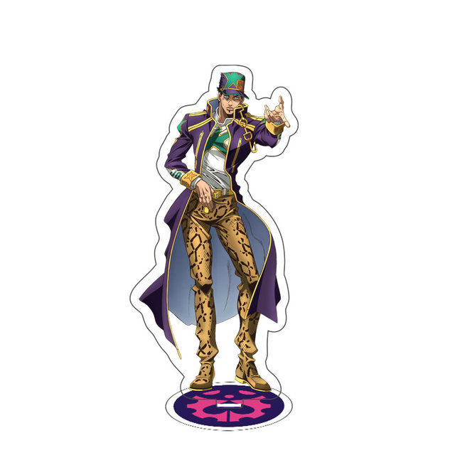 Anime JoJo's Bizarre Adventure Acrylic Stand Figure Model Plate KUJO JOTARO  Noriaki Kakyoin Desktop Decor Toy Student Cosplay