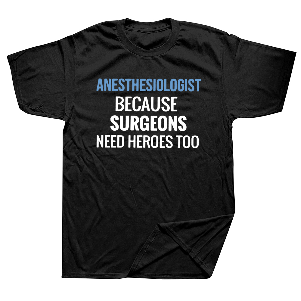 Lustige Anästhesisten Anästhesie-abteilungen Anästhesie T Shirts Baumwolle Grafik Streetwear Kurzarm Geburtstag Geschenke Sommer T-shirt – Detail 2