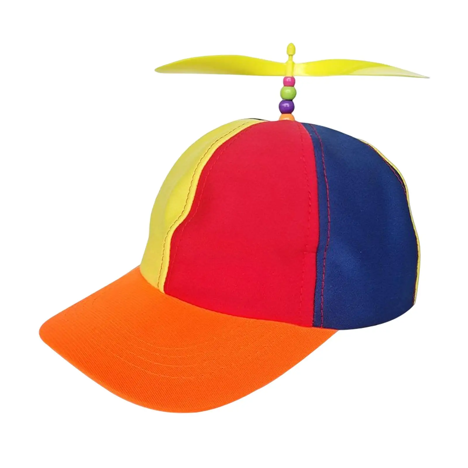 Rainbow Airscrew Hats Adjustable Portable Detachable for Celebrations Bands