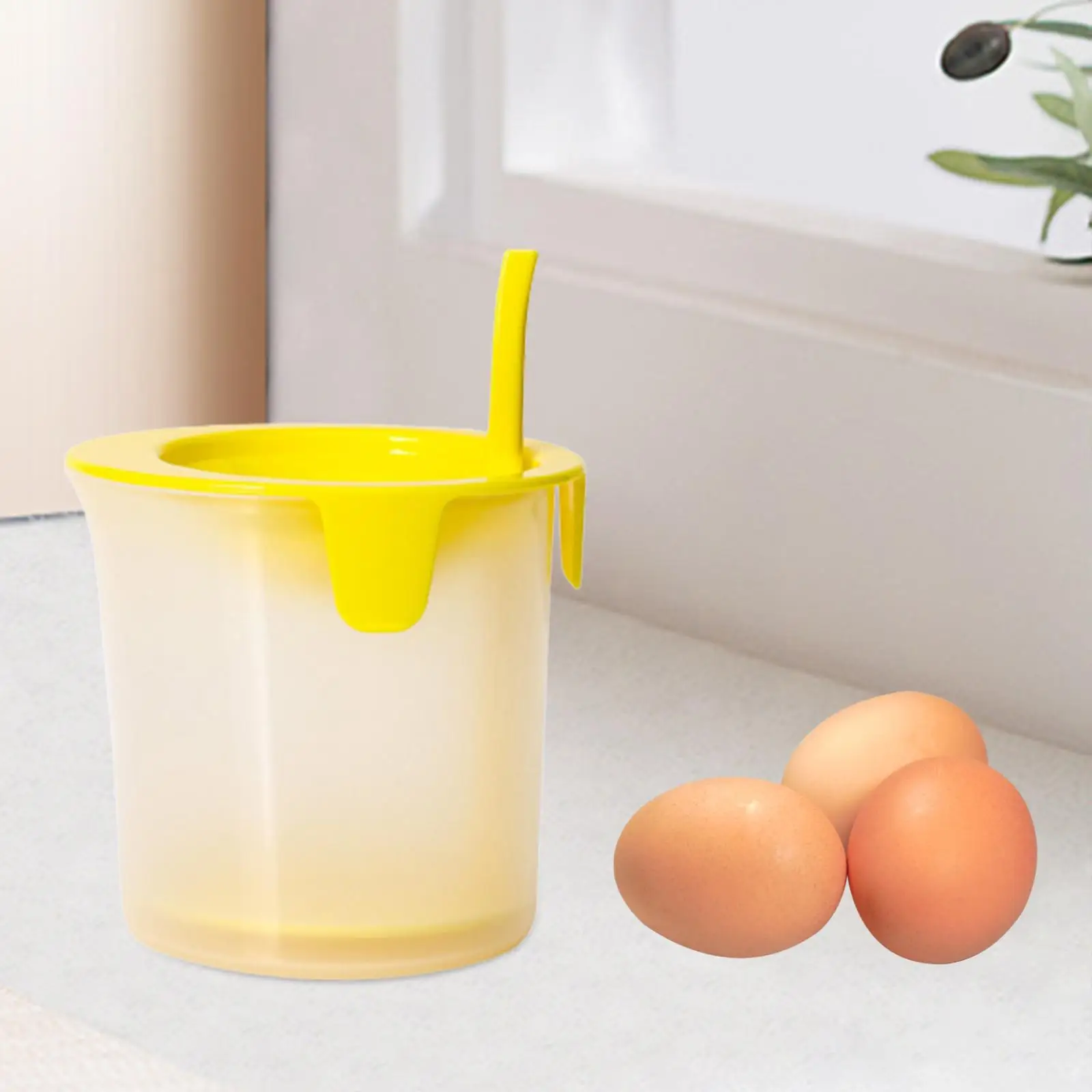 Egg Whites and Yolks Separator Egg Divider Tool Cooking Gadgets Egg White Beating Bowl for Kitchen Baking Dining