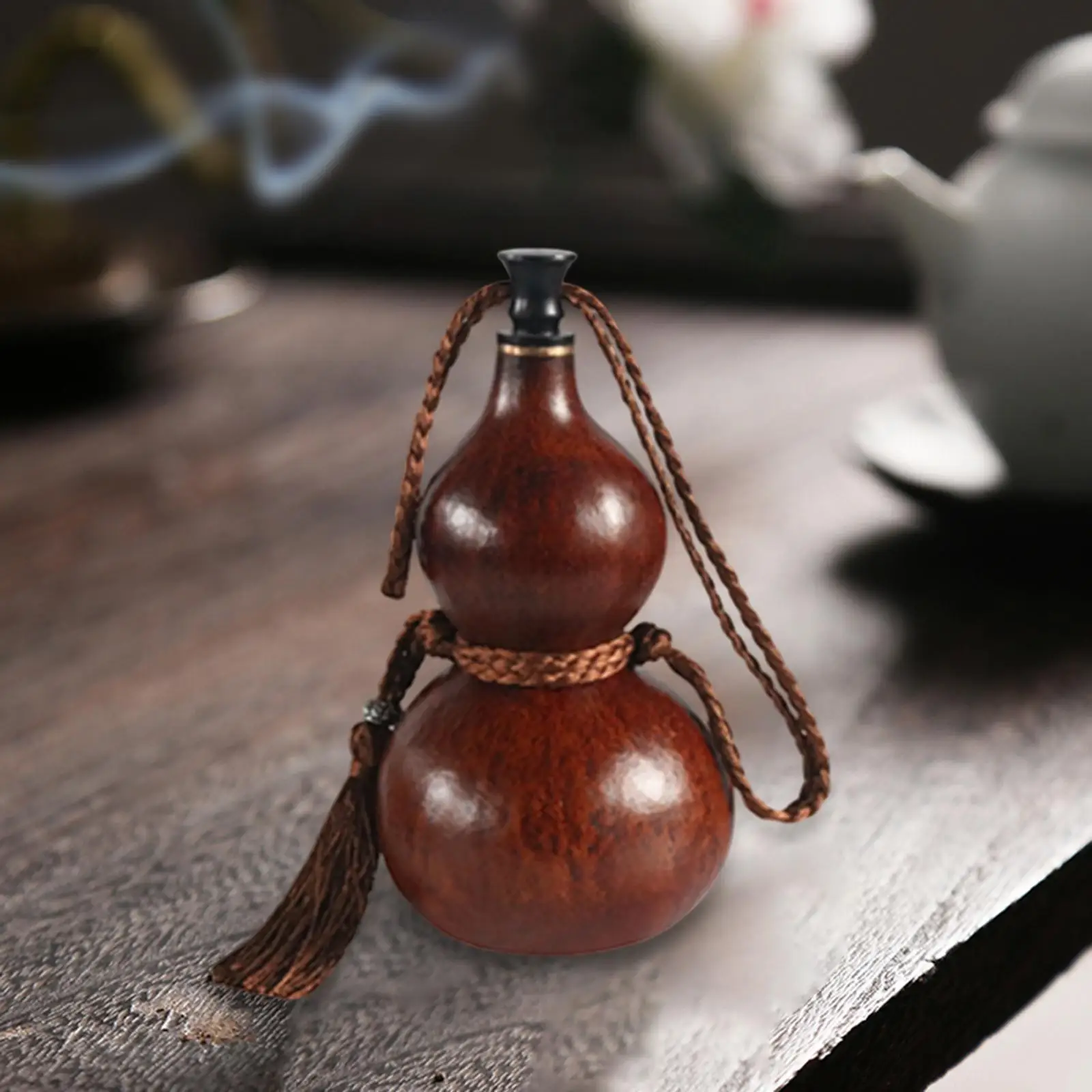 Water Bottle Gourd Wine Gourd Beverage Kettle Mens Gifts, Small Dried Gourd Flasks for Outdoor, Travel Barbecue Boating Decor