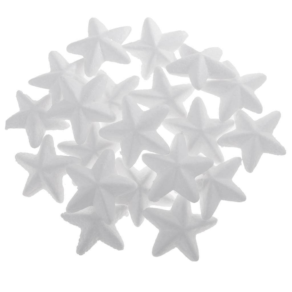 Description Picture 4 of itemHot 20pcs Star Shaped Styrofoam Foam Ornaments for DIY Modelling Craft 65mm Chirstmas Birthday Party Decoration Supplies Acces