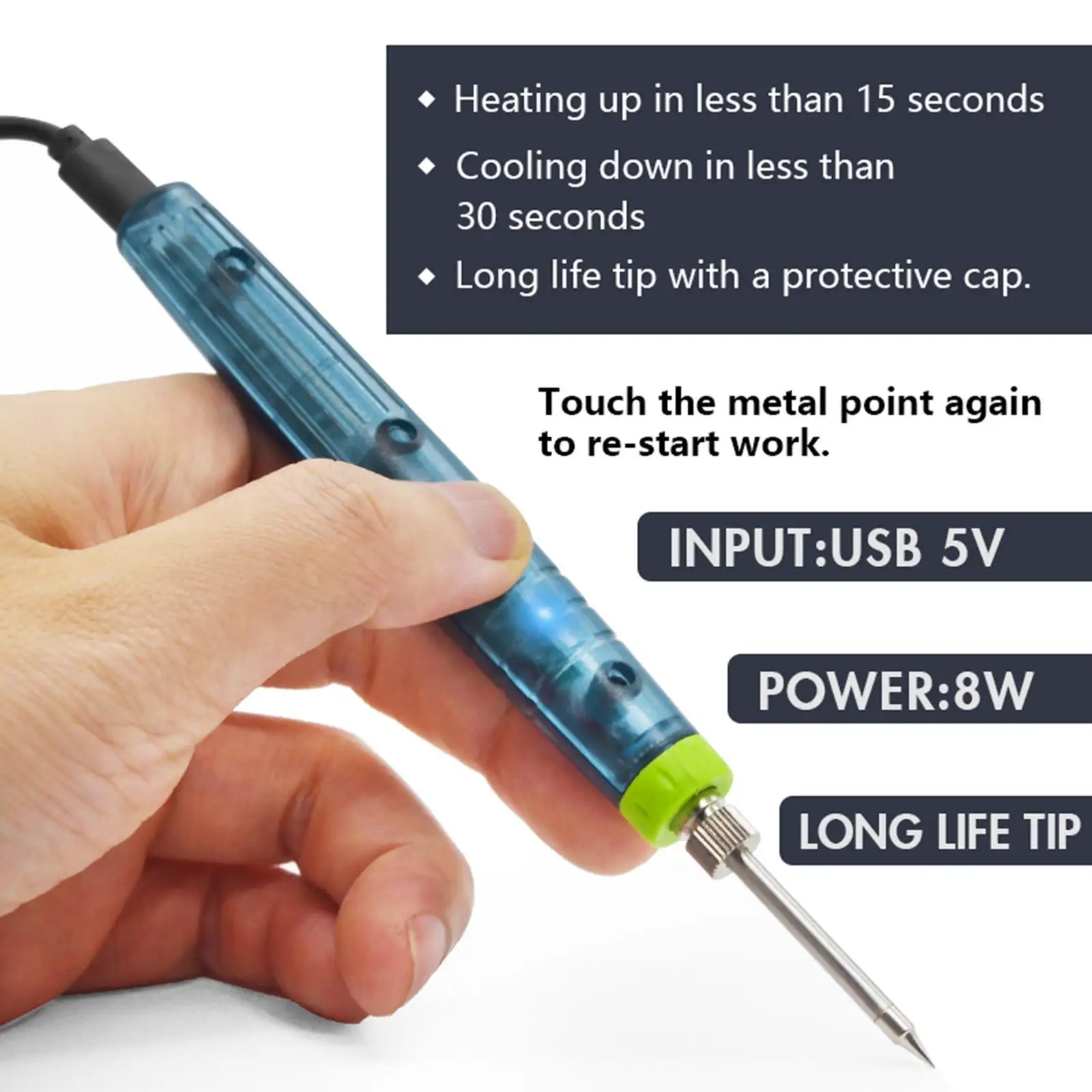 Electric Soldering Iron Welding Tool with Soldering Iron Stand Professional Electronic Soldering Pen for Electrical Accessories