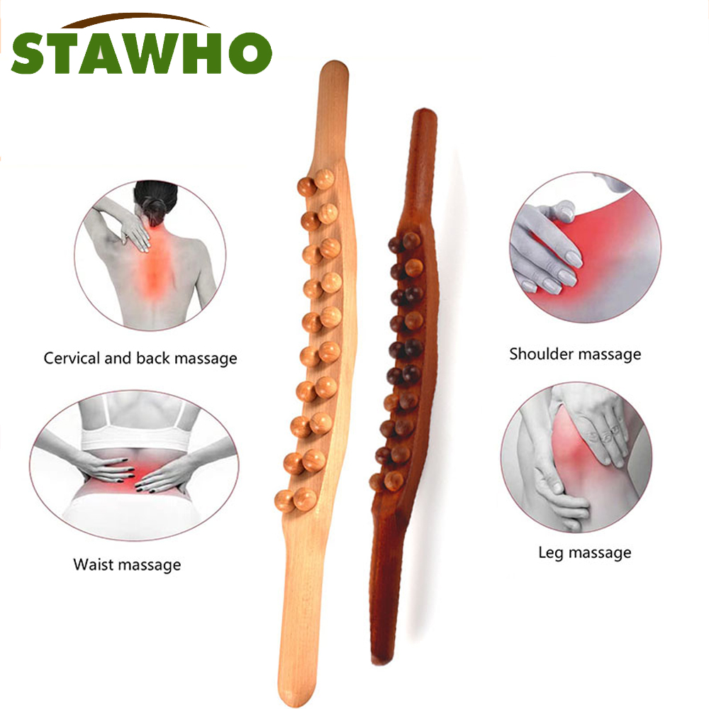 Best of 8 / 20 Beads Rolling Pin Universal Back Needle Massage Tendons Beech Wood Scraping Stick Point Treatment Guasha Relax Therapy Tool Reviews & Tips