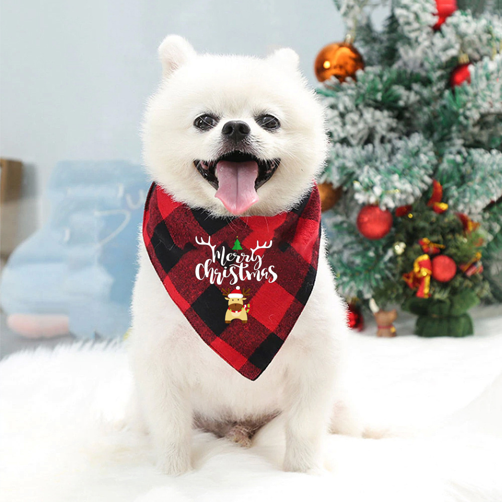 Title 10, Dog Christmas Bandanas Pet Christmas Gift Xmas ...