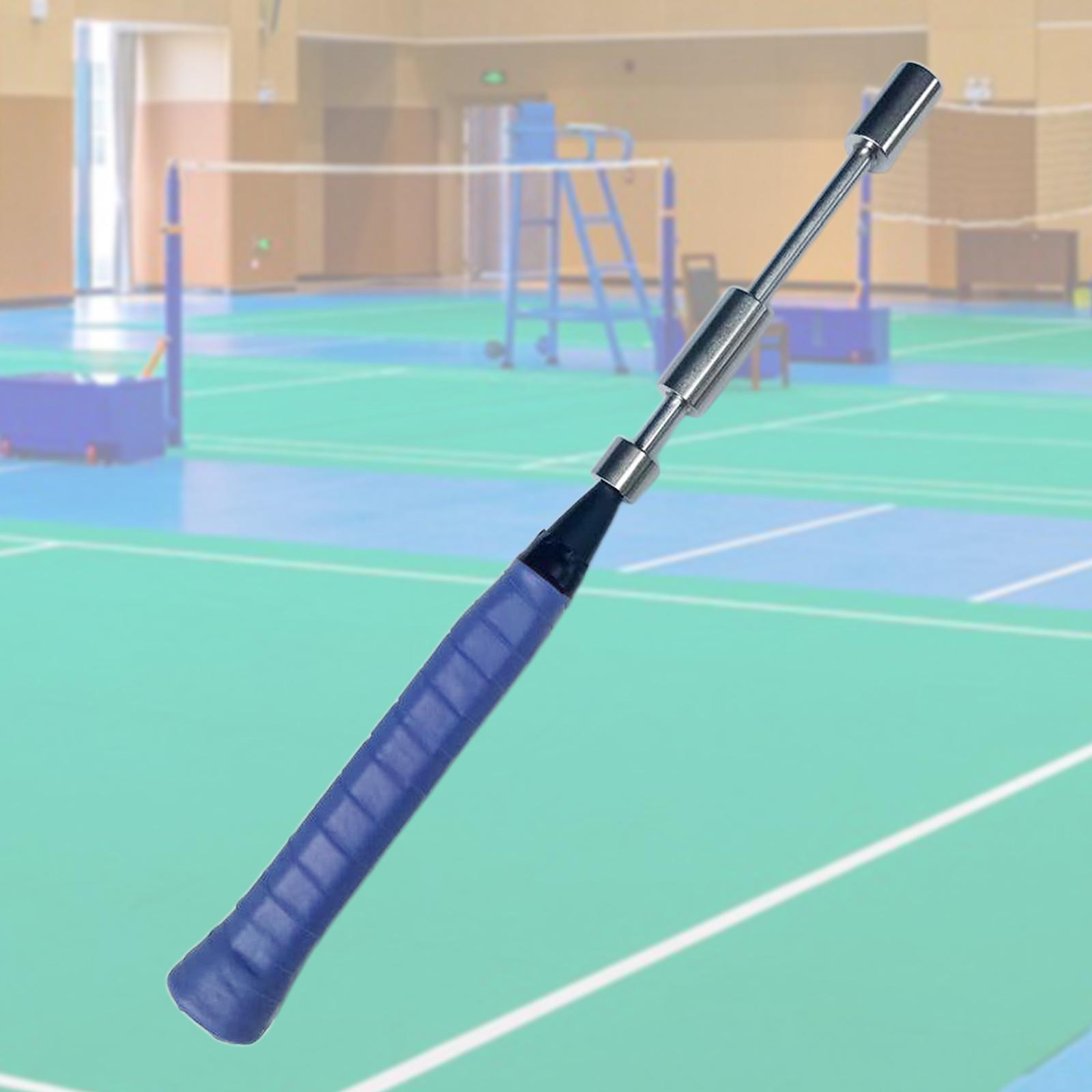 Badminton Trainer Training Tool Rod Pole Badminton Training Racket for Power Adults Point Outdoor Indoor Speed 