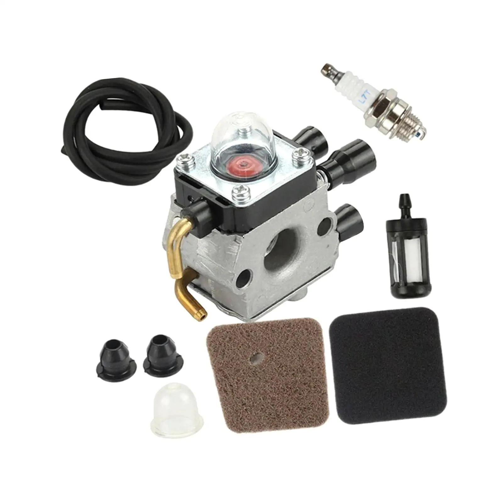 Carburetor with Air Filter Fuel Line Kit Parts for Stihl FS45 FC55 FS55R