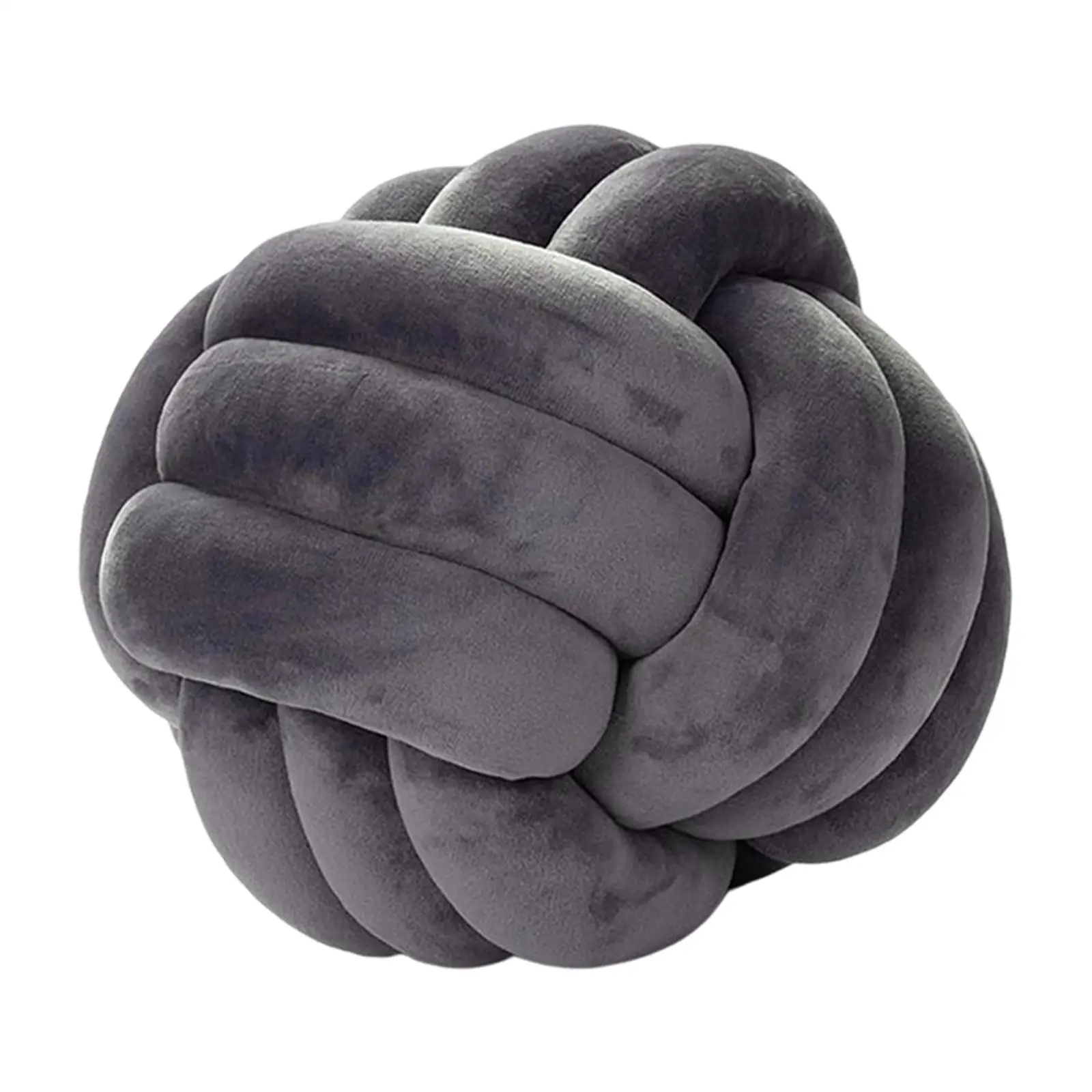 Round Knot Ball Pillow Throw Knotted Pillow Handmade Decorative for Chairs Home Decoration