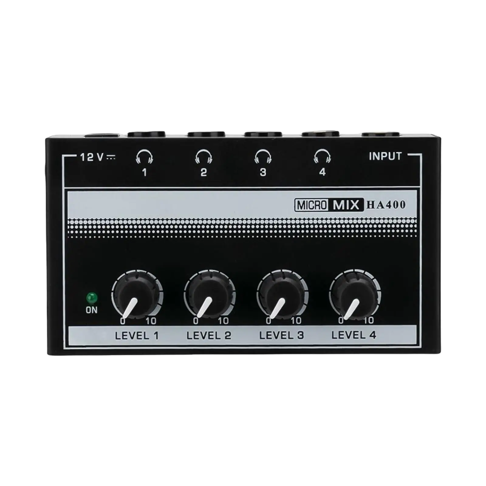 HA400 Headphone Amplifier Clear Sound Audio Mixer Professional Loudspeaker Headphone Amp for Stage Performances Music Studio